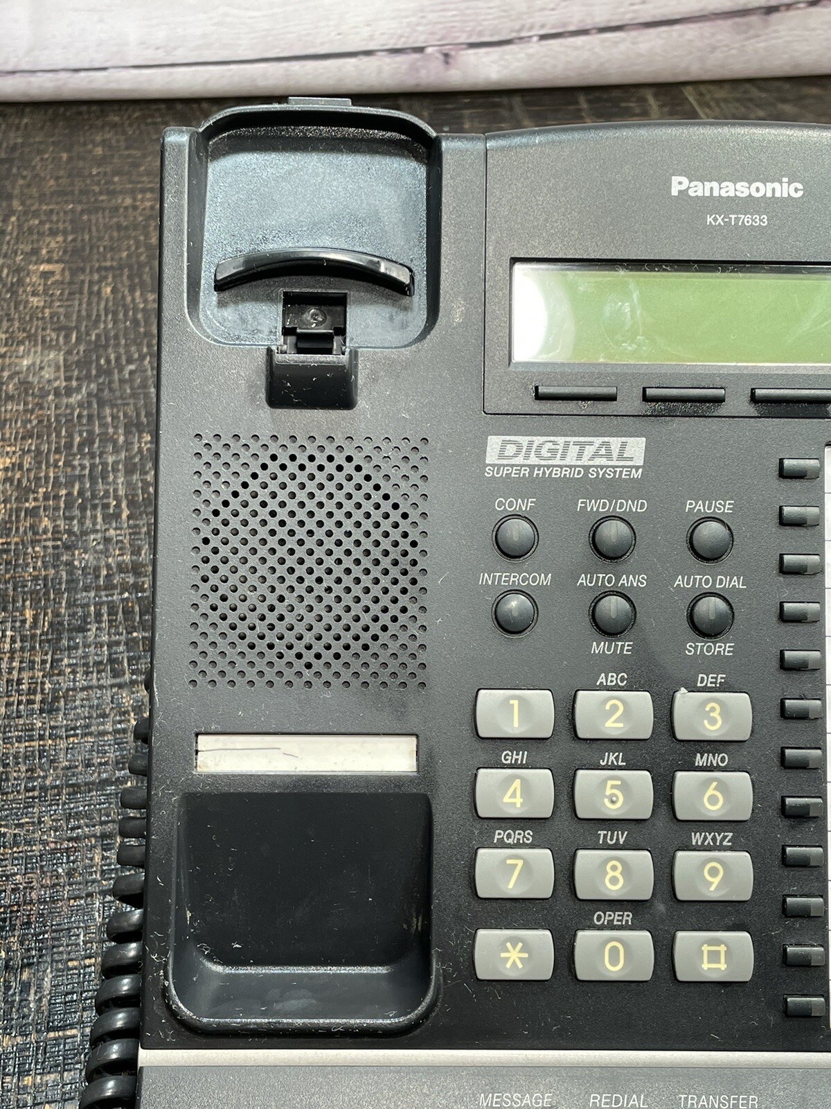 Panasonic KXT7633 24 Button LCD Proprietary Speakerphone Black eBay