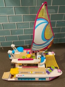 LEGO Friends 41317 Sunshine Catamaran Complete Kit With Figures and Manual