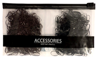 600 X Mini Haargummi Zopfgummi Gummi Haarschmuck Schwarz DüNn Elastisch Neu