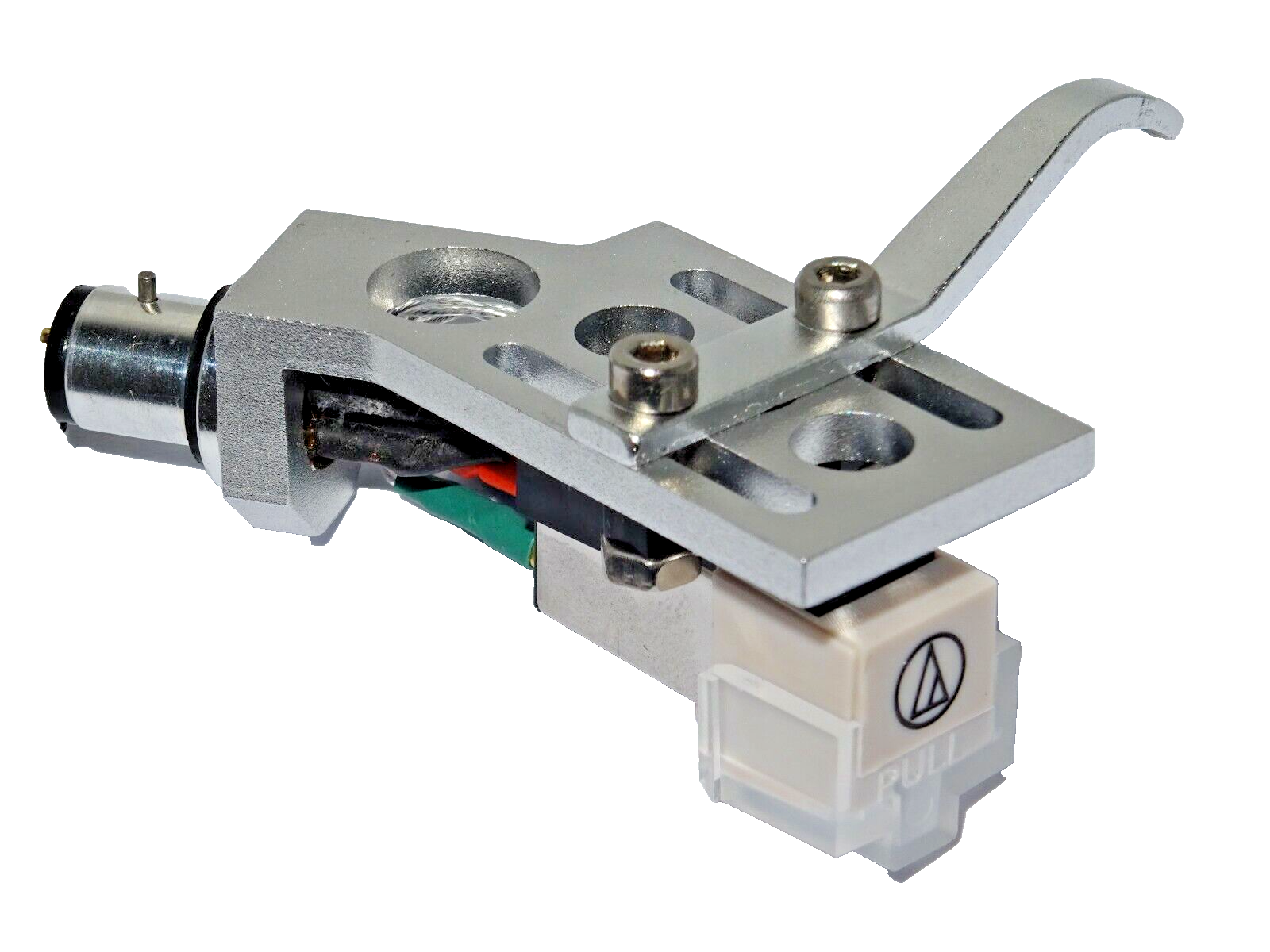 Record Player Headshell  Angled Technics + AT3600L Cartridge +Stylus Silver Litz