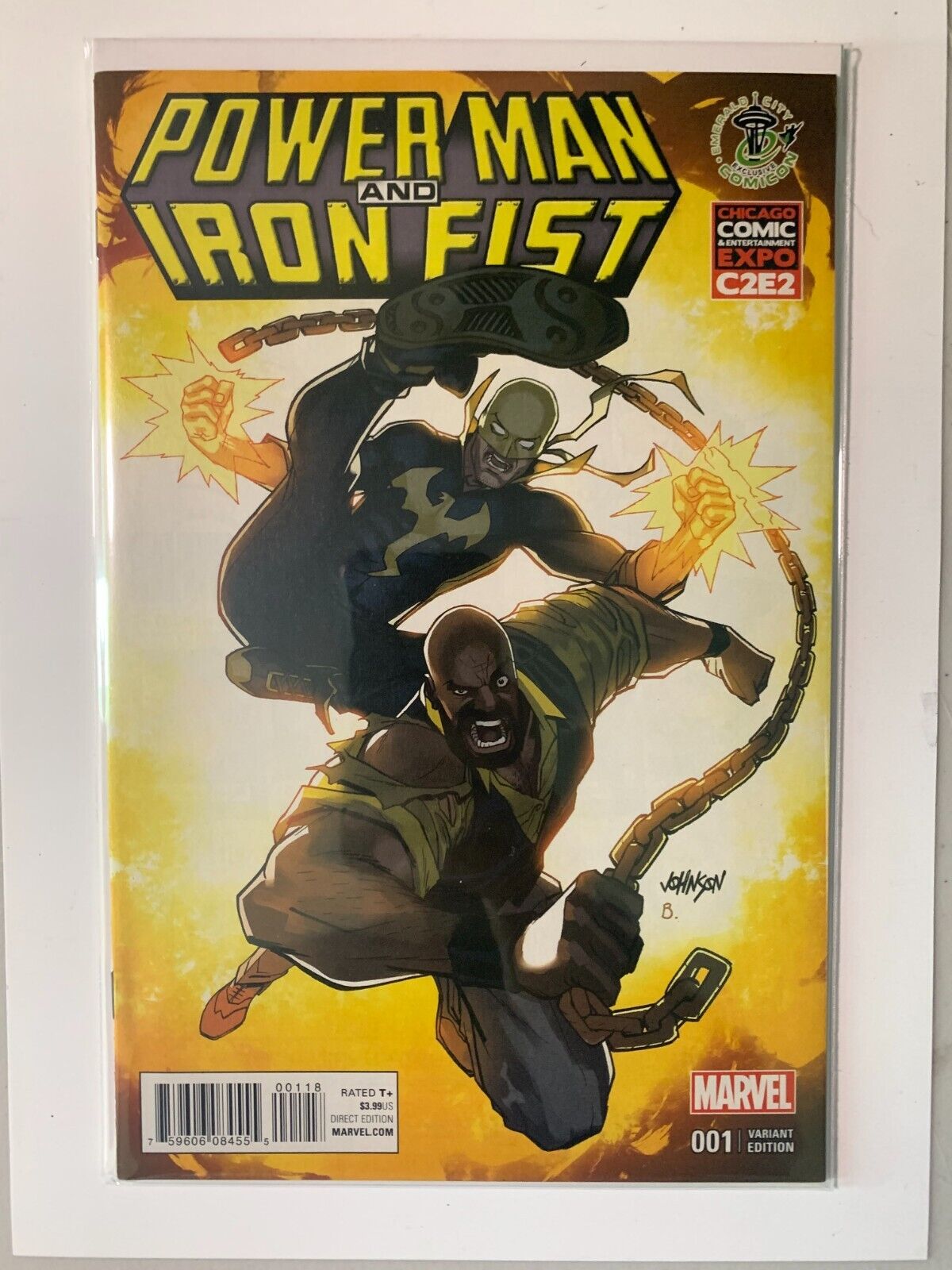 POWER MAN AND IRON FIST #1 NM C2E2 / EMERALD CITY EXCLUSIVE VARIANT