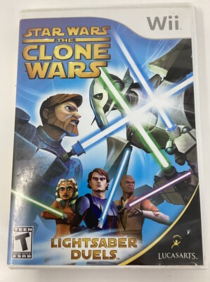 Star Wars The Clone Wars Lightsaber Duels Wii Game With Case