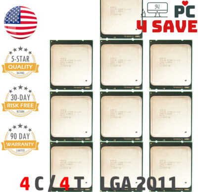 Lot of 10 Intel Xeon E5-1603 SR0L9 2.8GHz Quad Core 10M LGA-2011 Server CPU 130W