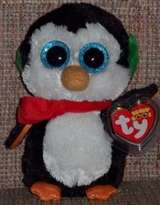 TY BEANIE BOOS - NORTH  the 6" HOLIDAY PENGUIN - MINT with MINT TAG