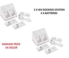 2x CHARGER DOCKING STATION + 4x RECHARGEABLE BATTERY PACK FOR WII REMOTE