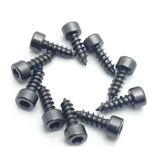 US Stock 50pcs M4 12mm Alloy Steel Allen Hex Socket Head Cap Self-Tapping Screws