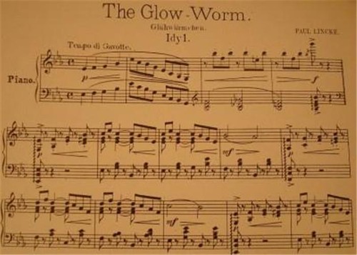 Vintage Sheet Music The Glow-Worm 1929 Piano Paul Lincke Gluhwurmchen (O) - Picture 3 of 3