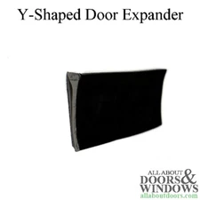 Sweep Y-shape Storm Door Expander  Black Vinyl Draft Stopper Sold by the foot