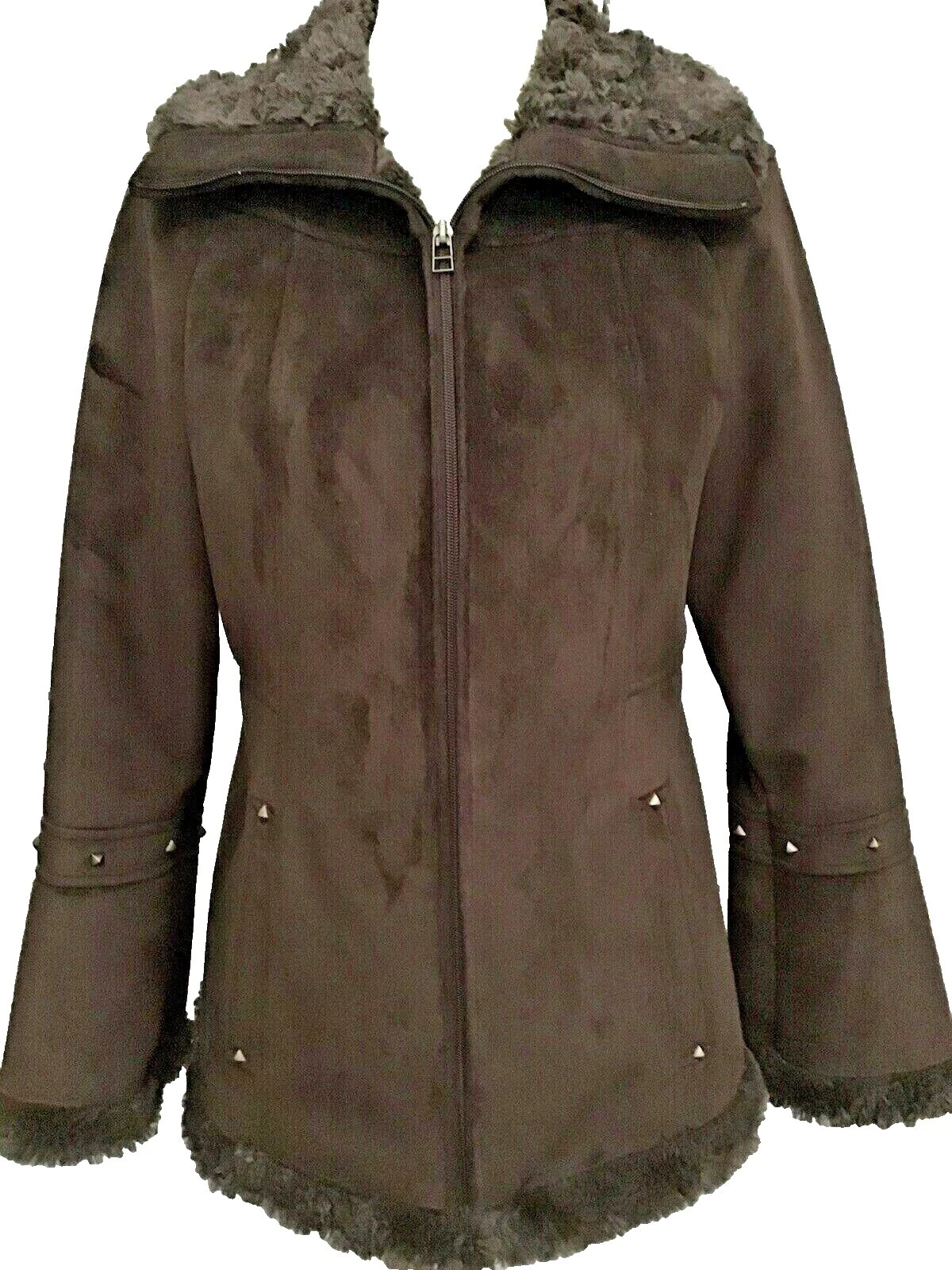 Abrigo de piel sintética Glam Rock Vintage abrigos, chaquetas y chalecos para Mujeres