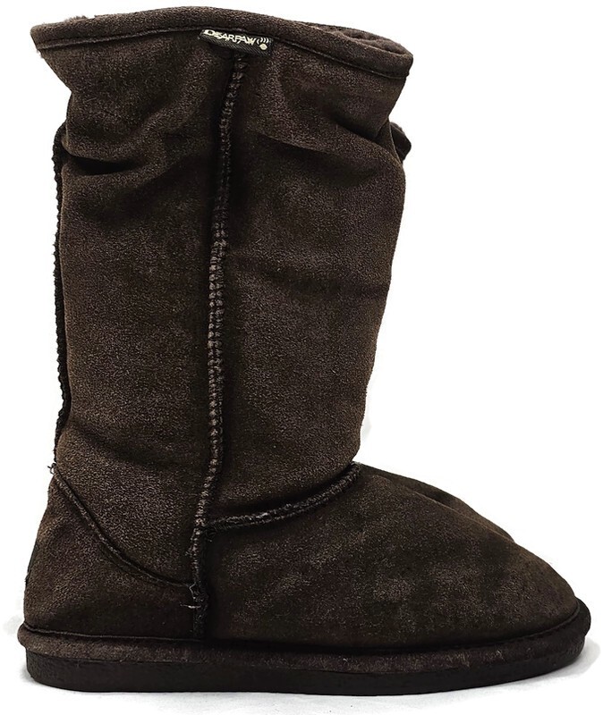 Bearpaw Women's Faux Fur Lined Winter Fall Brown Suede Boots Size