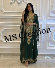 SALE New Royal Caftan African Attire Bridesmaid Abaya Beaded Dubai Long Gown 567