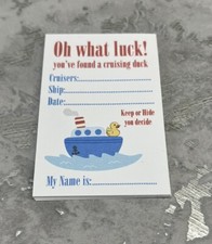 Pack Of 10 Cruising Ducks Cards