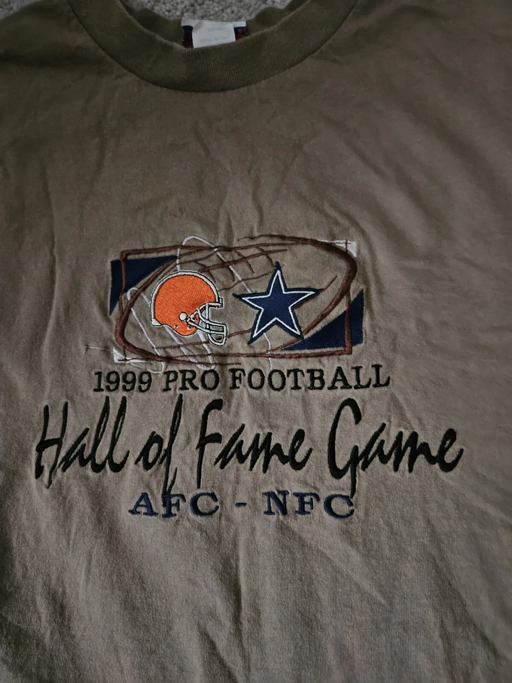 Футболка мужская L Cleveland Browns vs Dallas Cowboys 1999 игра Зал славы НФЛ - Изображение 2 из 4
