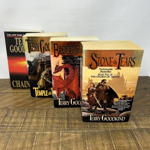 Terry Goodkind Sword of Truth Series Mixed Lot of 4 Books 2 3 4 10 Paperback - Picture 1 of 11