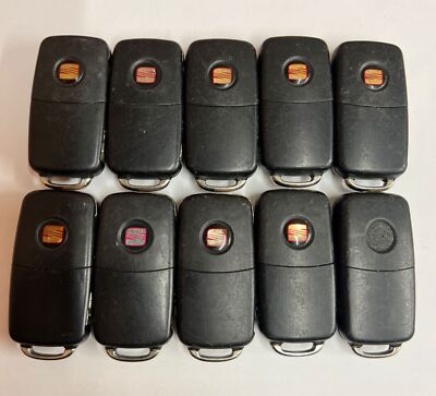 10 X ORIGINAL SEAT 3 TASTEN FERNBEDIENUNG KLAPPSCHLÜSSELANHÄNGER GETESTET RESTPOSTEN 7N5837202H!!