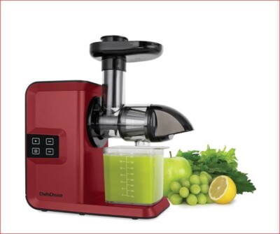 Chef s Choice Red Horizontal Cold Press Masticating Juicer 150Watts New in Box