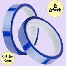 2 PACK 0.4 Inch 10mm X 33m 108ft Hi-Temp Heat Tape Heat Resistant Tape