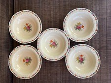 5 Crown Ducal Gainsborough CRD1 5.5" Fruit Dessert Bowls Antique England