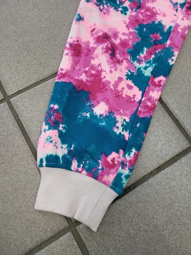 NWT Girls XL(14/16) So Favorite Jogger Sweatpants Tie-Dye Pink Teal - Picture 2 of 8