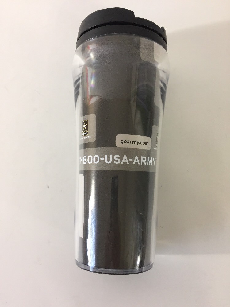 US Army Camo 16 oz Traveler Tumbler Mug with Lid Black | eBay