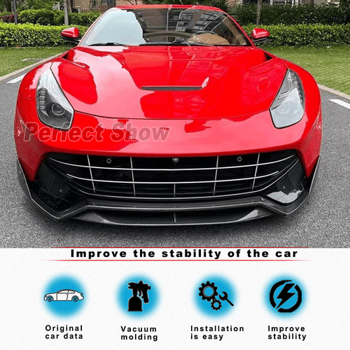 Carbon Frontlippe Frontspoiler Frontansatz für Ferrari F12 Berlinetta 2012-2017 - Picture 2 of 14