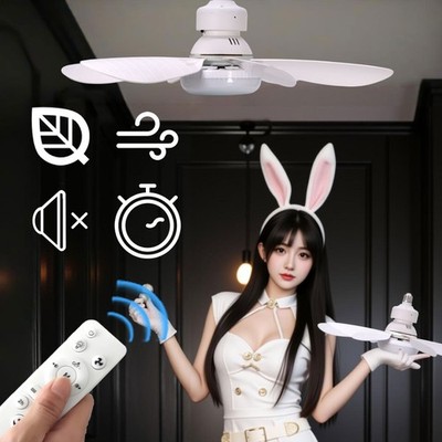 40W LED Decken Ventilator Leuchte Fernbedienung Wohnzimmer 6 Flügel 3 Geschwindigkeiten dimmbar