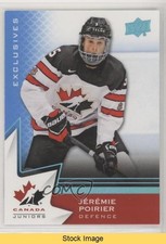 2020-21 Upper Deck Team Canada Juniors Hlinka Blue Jeremie Poirier #17 READ 8db