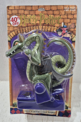 Vintage Harry Potter Dragon Norbert Clip-On Book Light New Sealed 2001 Hallmark