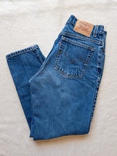 VTG 2001 Levis 550 Women 12 MIS S Short Blue Denim Mom Jeans Y2K Made in USA