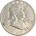 1951-D Franklin 50¢ ✔ Extra Fine Condition ✔ 90% Silver