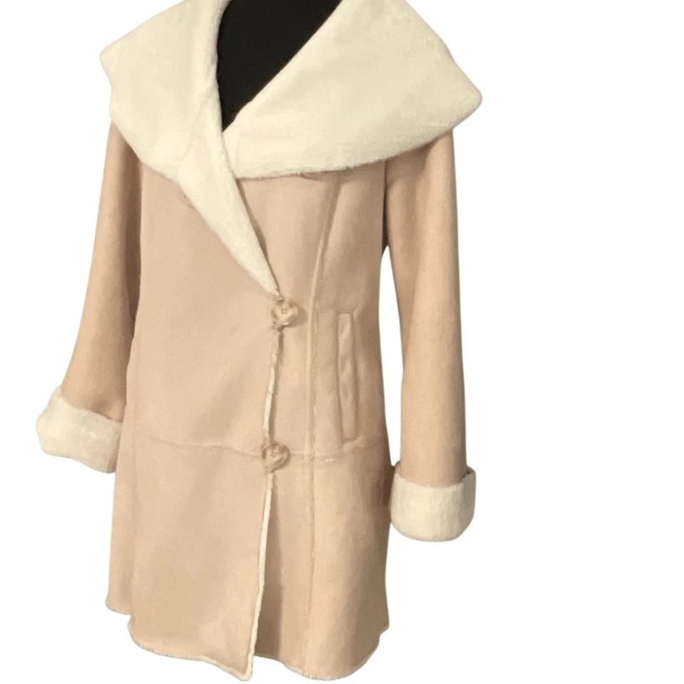 Dennis by Dennis Basso Women’s Faux Suede/Fur Winter Jacket/Coat - Image 4 of 4