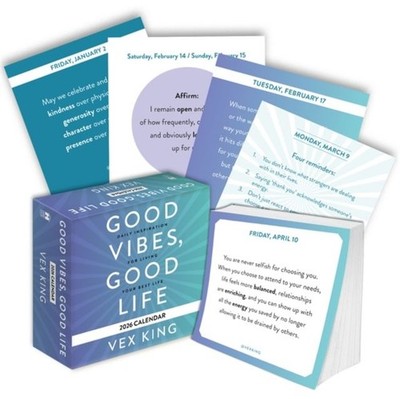 Good Vibes, Good Life Calendar 2026 by Vex King Calendar