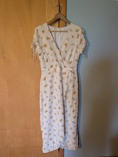 Madewell Women’s Size 8 Field Bouquet Floral Faux Wrap Silk Maxi Dress Cottage