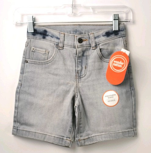 Wonder Nation Denim Shorts Girls Blue Distressed 2-Pack size 7 - Picture 2 of 5