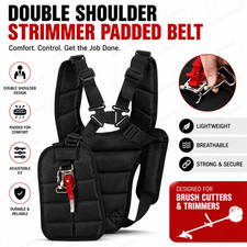 Double Shoulder Strimmer Padded Belt Harness Strap For Brush Cutter Trimmer
