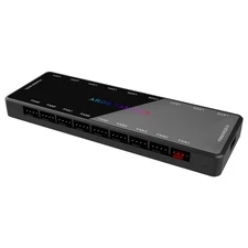 ARGB and PWM Fan Hub,9 Ports RGB Hub,1 to 9 Multi Way Magnetic Backplane Splitte