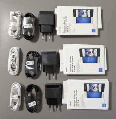3 Ladekabel und Gebrauchssanleitungen für das Sony Xperia Z3 Unbenutzt! ohne OVP
