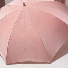 Burberrys Plaid Folding Umbrella Horse pattern all-over pattern Orange PINK