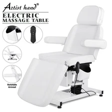 White Electric Massage Table Facial Bed Salon Beauty Spa Tattoo Chair Equipment