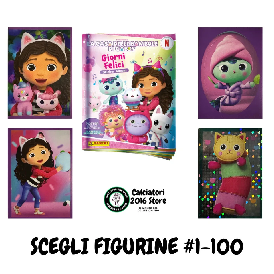 Panini La Casa delle Bambole di Gabby Gabby’s Dollhouse figurine 1-100