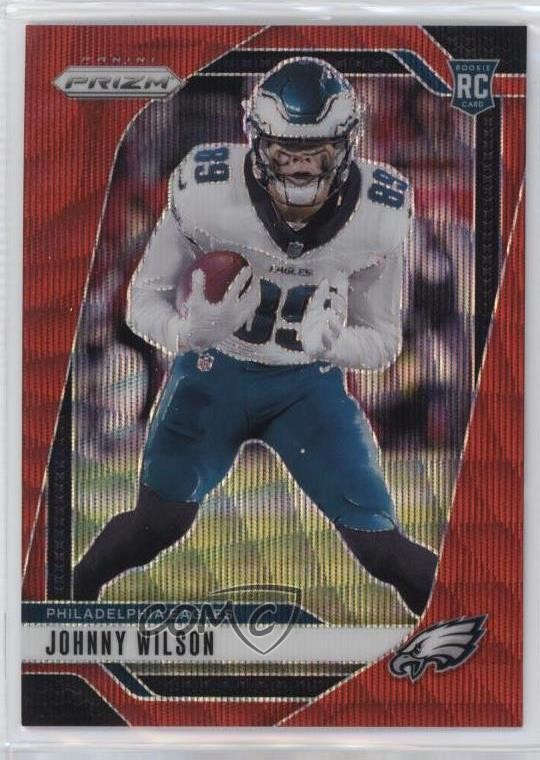 2024 Panini Prizm Rookies Red Wave 94/149 Johnny Wilson #355 Rookie RC 0d94
