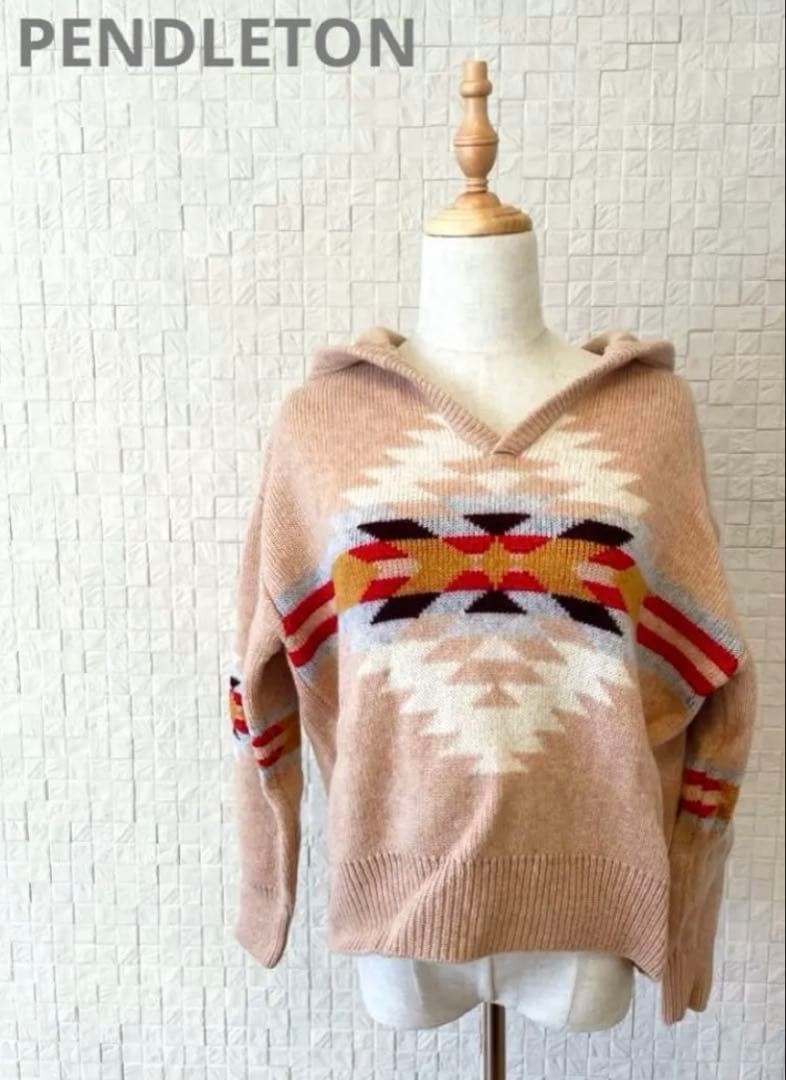 PENDLETON × BAYFLOW Hooded Knit Pullover S - Ranc… - image 1