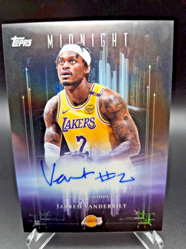 Jarred Vanderbilt – 2025-26 Topps Midnight Basketball · Dark Marks #DM-JV Jarred Vanderbilt