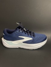 Brooks Ghost Max 3 Blue/White Low Top Lace-Up Wide D Sneaker Style 120457