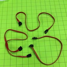 Set of 3 Gateway MFBTXNG2 Lav Computer Red Right Angle SATA Drive Cable
