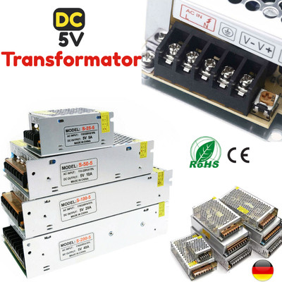DC 5V LED Netzteil Trafo Schaltnetzteil Driver Netzadapter LED Strip 10 - 300W