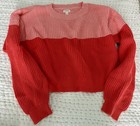 Girls Gymboree Pink & Coral Color Block Sweater. Size XL (14). 100% Cotton. NWOT — photo 2