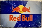 TIN SIGN 8x12 Red Bull Bulls Fighting Famous Energy Drink Beverage Can Logo Swp8