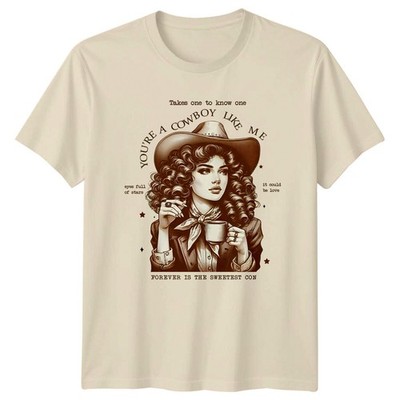Retro Cowboy Like Me T-Shirt You're A Cowboy Like Me Forever Is