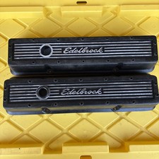 Edelbrock 4262 Elite Series Valve Cover Set Small Block Chevy 305 350 400 Sbc